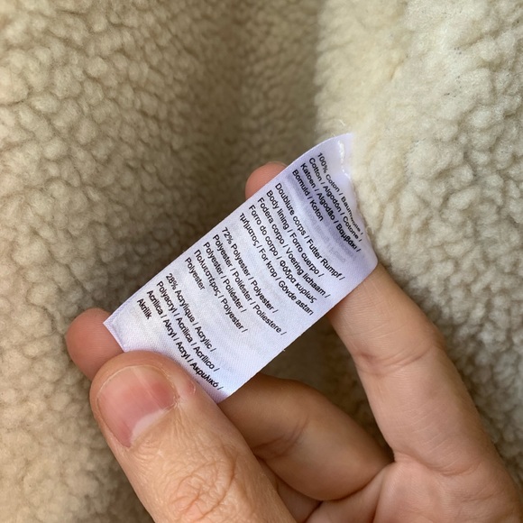 Lacoste Blouson Long Coat # BH2873 Shearling 50 M - Picture 6 of 8